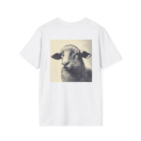 Stylish Sheep Halftone Graphic Tee