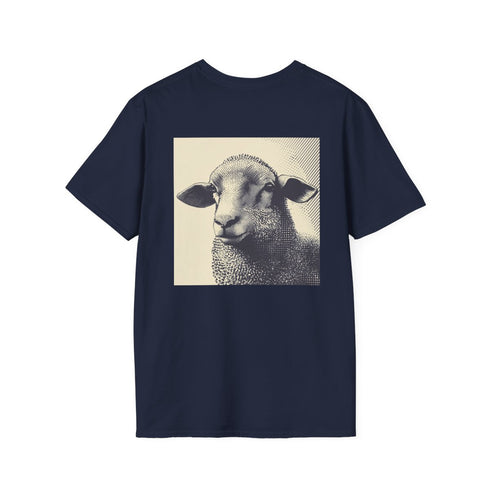 Stylish Sheep Halftone Graphic Tee