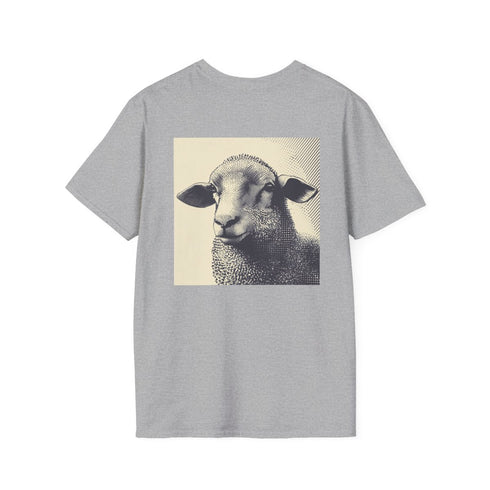 Stylish Sheep Halftone Graphic Tee