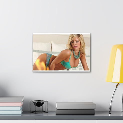 Sultry Tasha Reign canvas print exudes seductive allure with captivating charm.