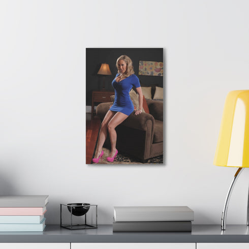 Sultry canvas print featuring Brandi Love in 18" x 12" size.