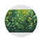 "Summer Foliage Watercolor Round Rug"