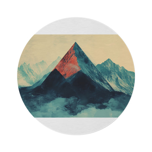 "Summit Grunge Round Rug"