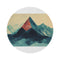 "Summit Grunge Round Rug"