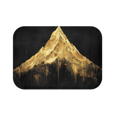 "Summit Snow Bath Mat: Elegance in Every Step"