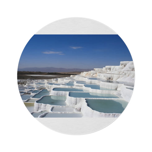 "Sun-Kissed Pamukkale Thermal Rug"