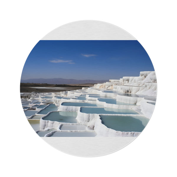"Sun-Kissed Pamukkale Thermal Rug"