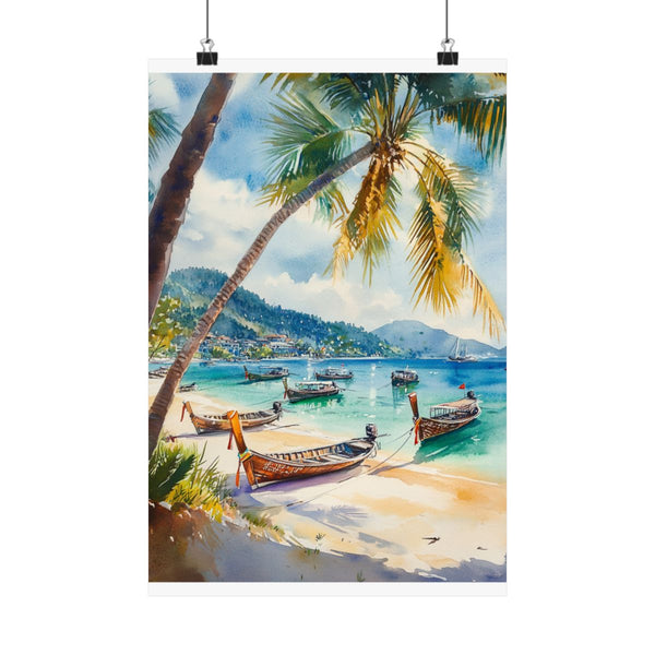 "Sun-Kissed Splendor: Watercolor Phuket Thailand"