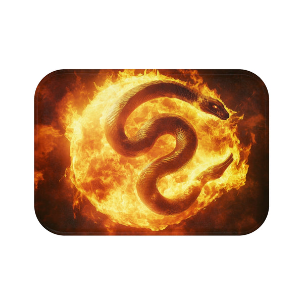 Sunburst Serpent Coiled Bath Mat