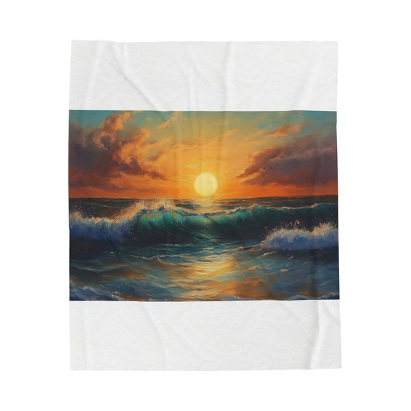"Sundown Serenity Rolling Plush Blanket"