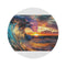 "Sundown Surf Sunset Rug"