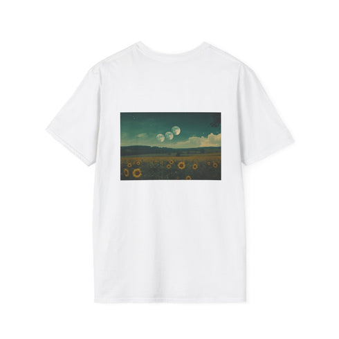 Sunflower Field Double Moons T-shirt