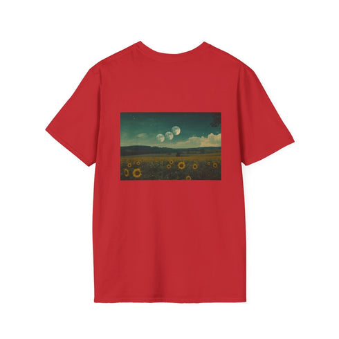 Sunflower Field Double Moons T-shirt