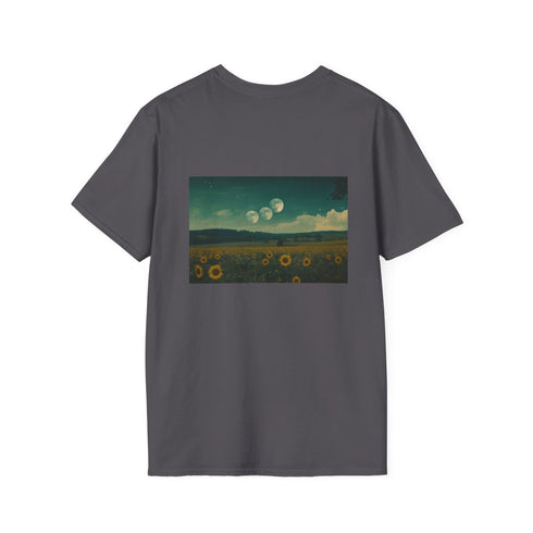 Sunflower Field Double Moons T-shirt
