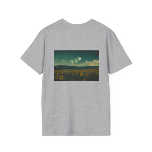 Sunflower Field Double Moons T-shirt
