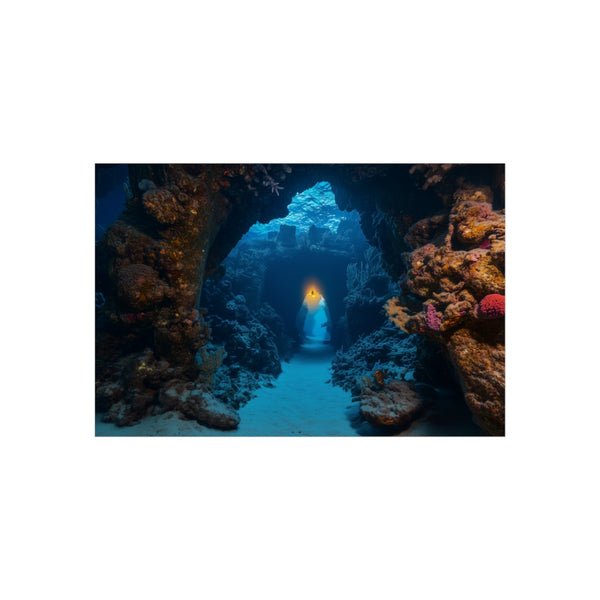 Sunken City Glowing Through Coral