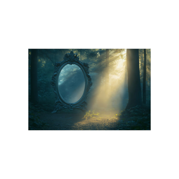 "Sunlit Forest's Haunted Mirror Mystery"