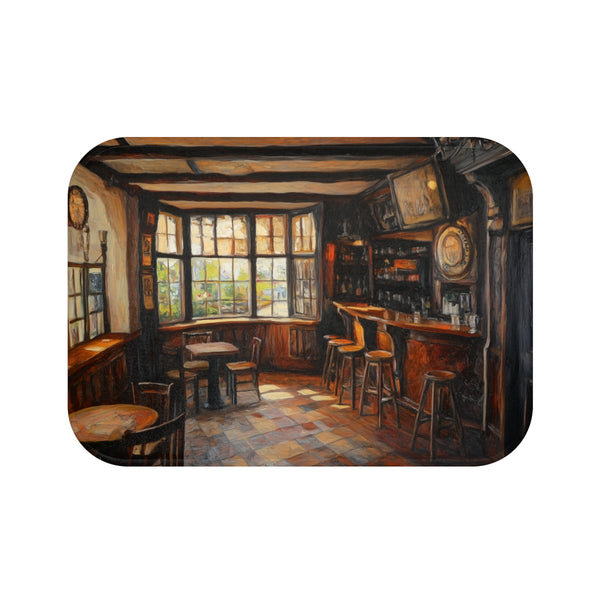 "Sunny English Pub Bath Mat"