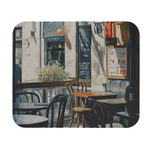Sunny English Pub Painting Mouse Pad