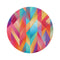 "Sunny Summer Abstract Round Rug"