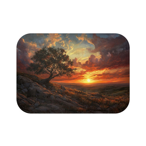 "Sunrise Hope Bath Mat: Revitalize Your Morning Routine"