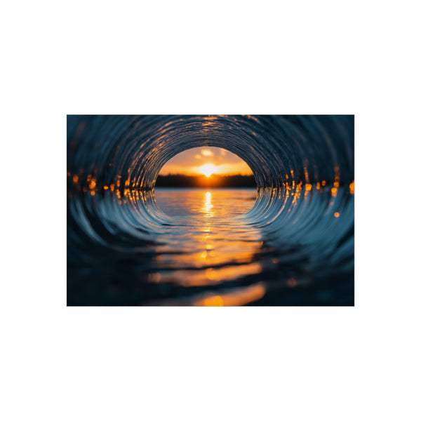 Sunrise Infinity Mirror Reflection Poster
