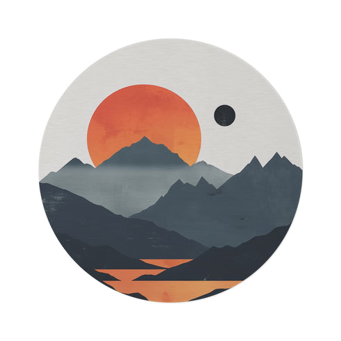 Sunrise Mountain Range Rug
