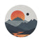 Sunrise Mountain Range Rug