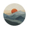 "Sunrise Mountain Round Rug"