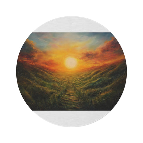 "Sunrise of Hope Round Rug"