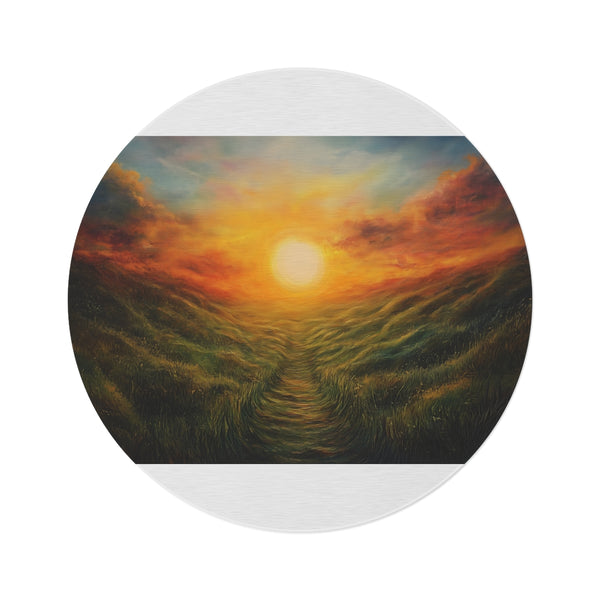 "Sunrise of Hope Round Rug"
