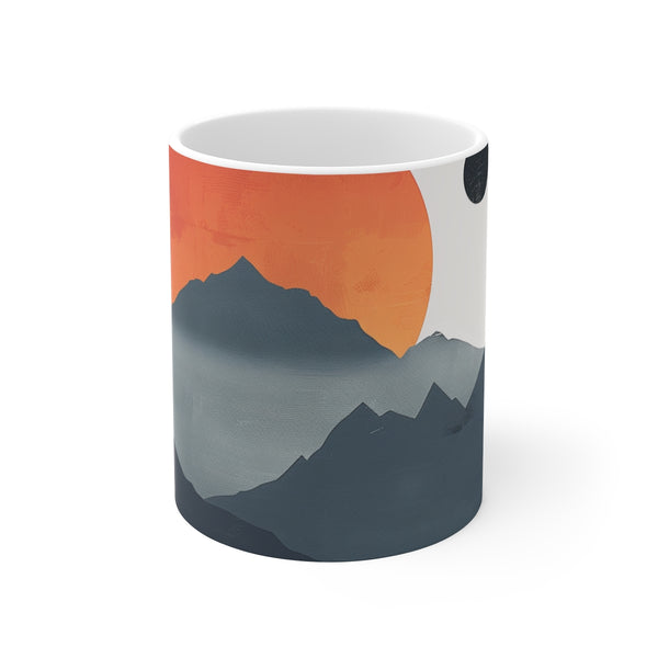 "Sunrise Over Mountains Mug"