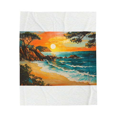 "Sunset Dreams Corsica Plush Blanket"