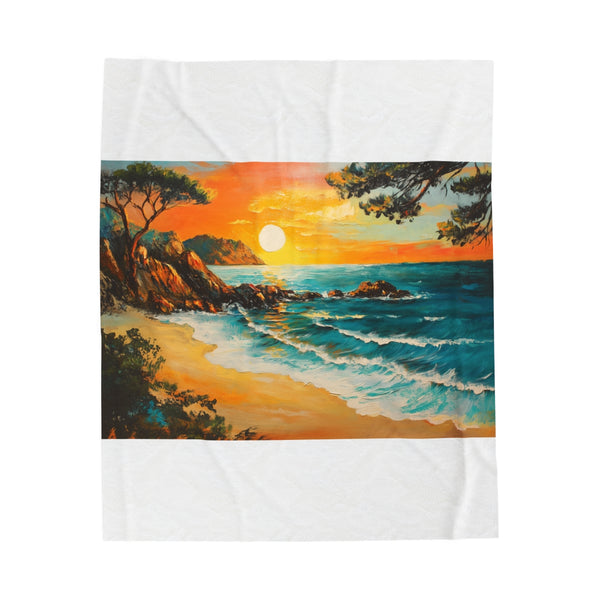 "Sunset Dreams Corsica Plush Blanket"