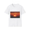 Sunset Made of Music Notes Graphic Unisex Softstyle T-Shirt - Front View