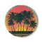 "Sunset Palms Coaster: Vintage Vibes"