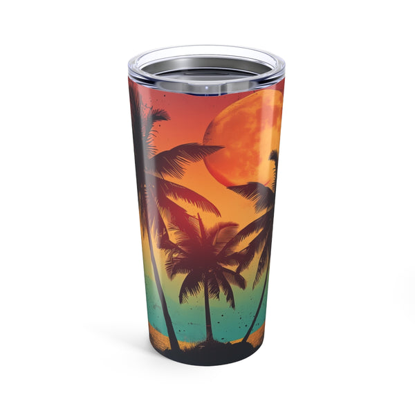Sunset Palms Retro Drink Bottle