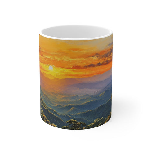 "Sunset Serenity: Doi Inthanon Mug"