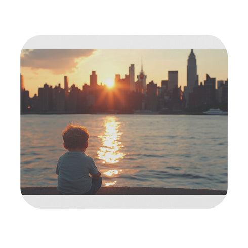 Sunset Skyline Mouse Pad NYC