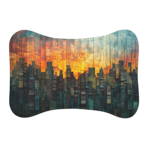 "Sunset Skyline Pet Mat"