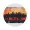 "Sunset Skyline Round Rug"