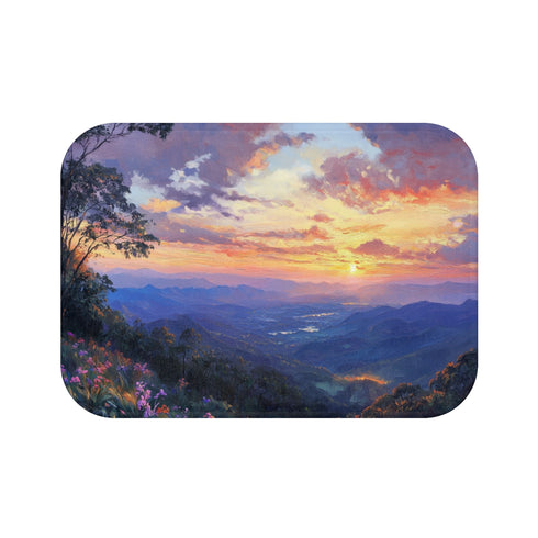 "Sunset Splendor Bath Mat"
