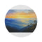 "Sunset Splendor Round Rug: Doi Inthanon National Park"