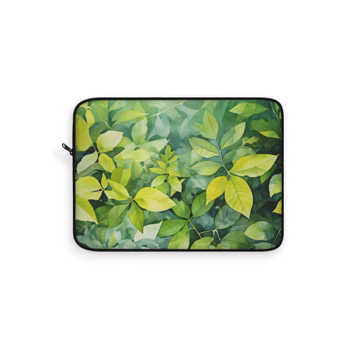 "Sunshine Foliage Laptop Sleeve: Protect your tech in style!"