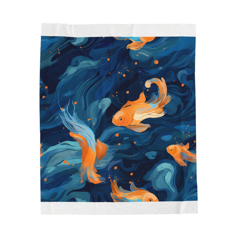 "Sunshine Goldfish Plush Blanket"