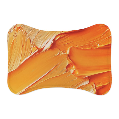 "Sunshine Orange Pet Mat: Brighten Your Furry Friend's Day!"