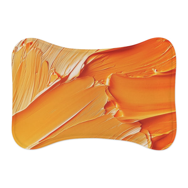 "Sunshine Orange Pet Mat: Brighten Your Furry Friend's Day!"