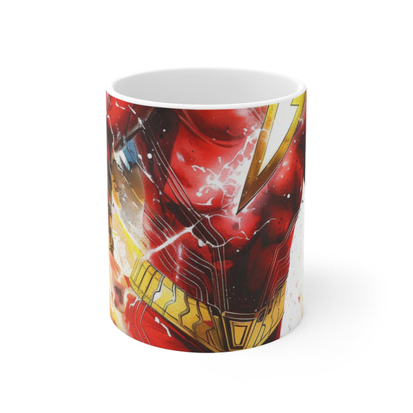 "Supercharged Shazam Mug: Unleash Power"