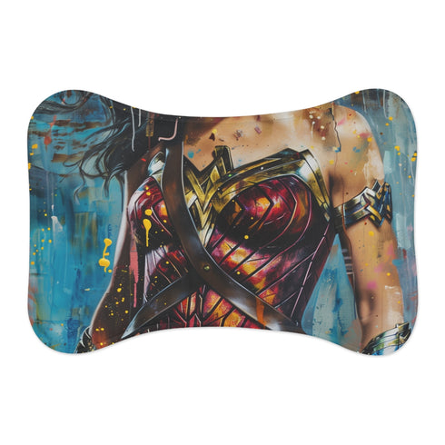 "Superhero Wonder Woman Pet Mat"