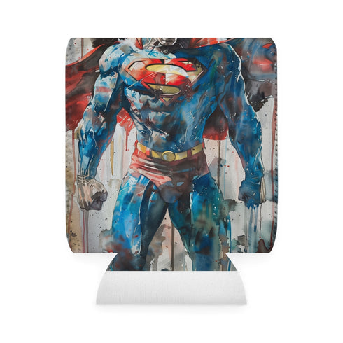 Superman Can Cooler Sleeve: Keep Cool in Super Style!